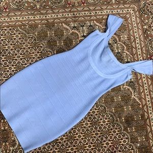 Baby blue Marciano bandage dress size small. NEW!